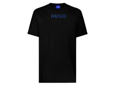 Camiseta HUGO Blue Classic para Hombre – Negra en Tela Turca