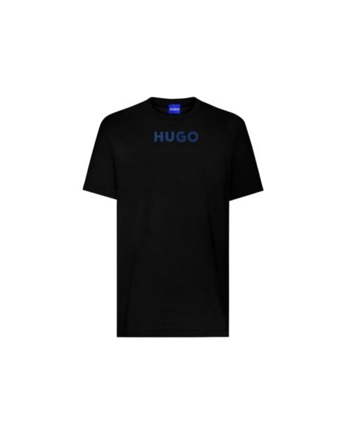 Camiseta HUGO Blue Classic para Hombre – Negra en Tela Turca